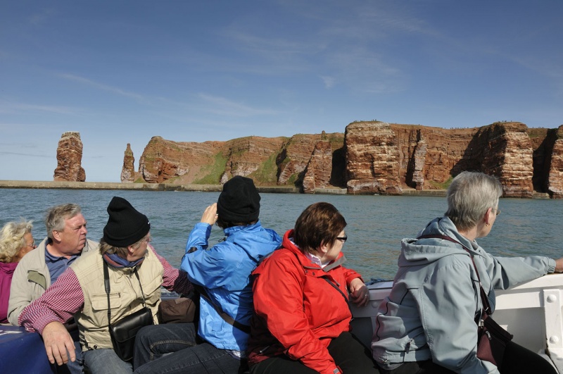 Acantilados de arenisca roja en Helgoland